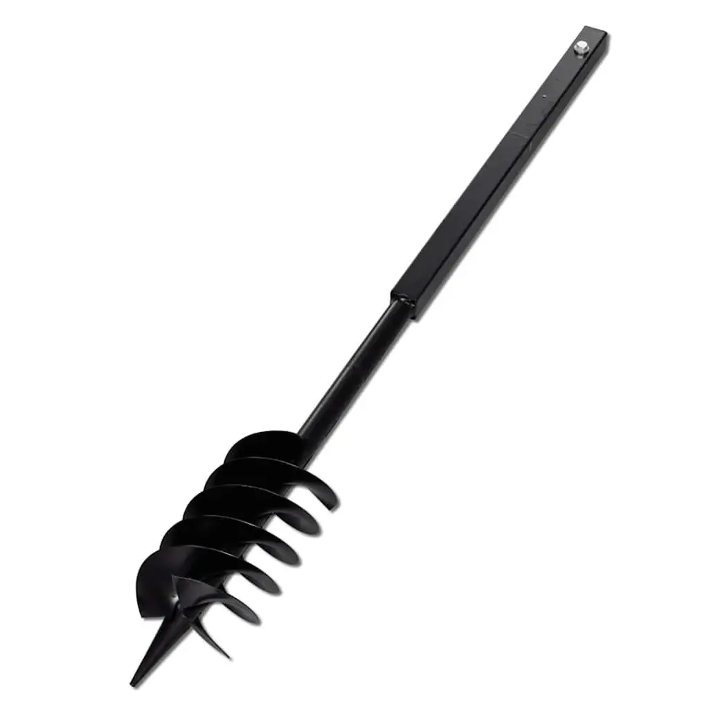 Ground Drill Auger 120mm with Handle Extension Tubes 9m Steel Soil Digging Tool