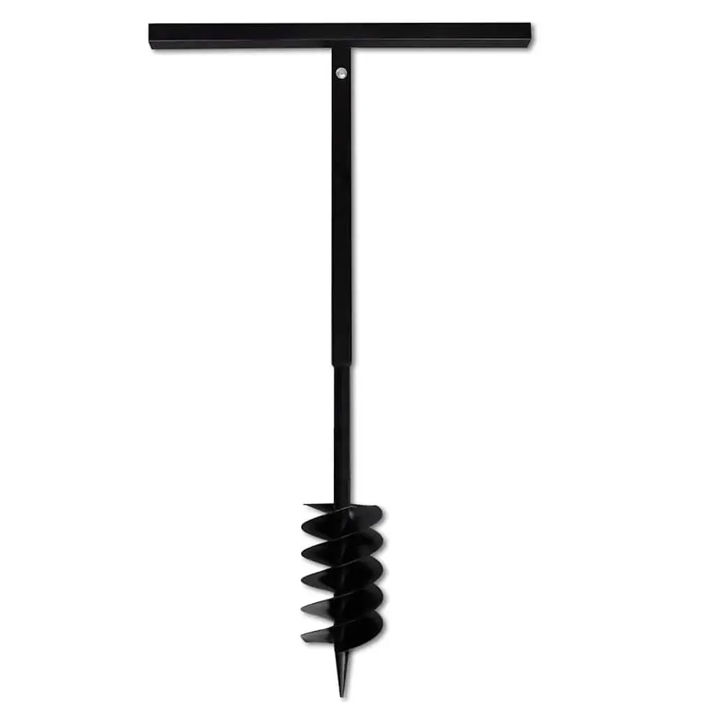 Ground Drill Auger 120mm with Handle Extension Tubes 9m Steel Soil Digging Tool