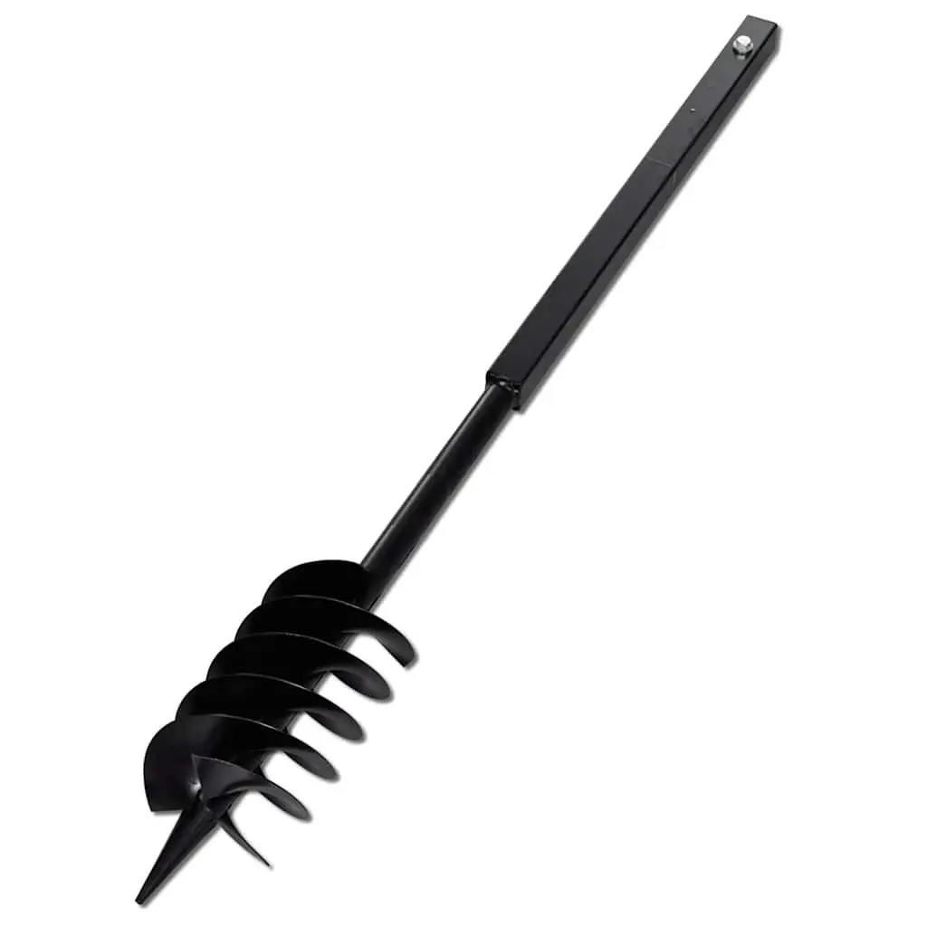 Ground Drill Auger 150mm Steel with Handle Extension Tubes 9m Soil Digging Tool