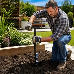 Compact 180mm Ground Drill Auger: Get the Job Done