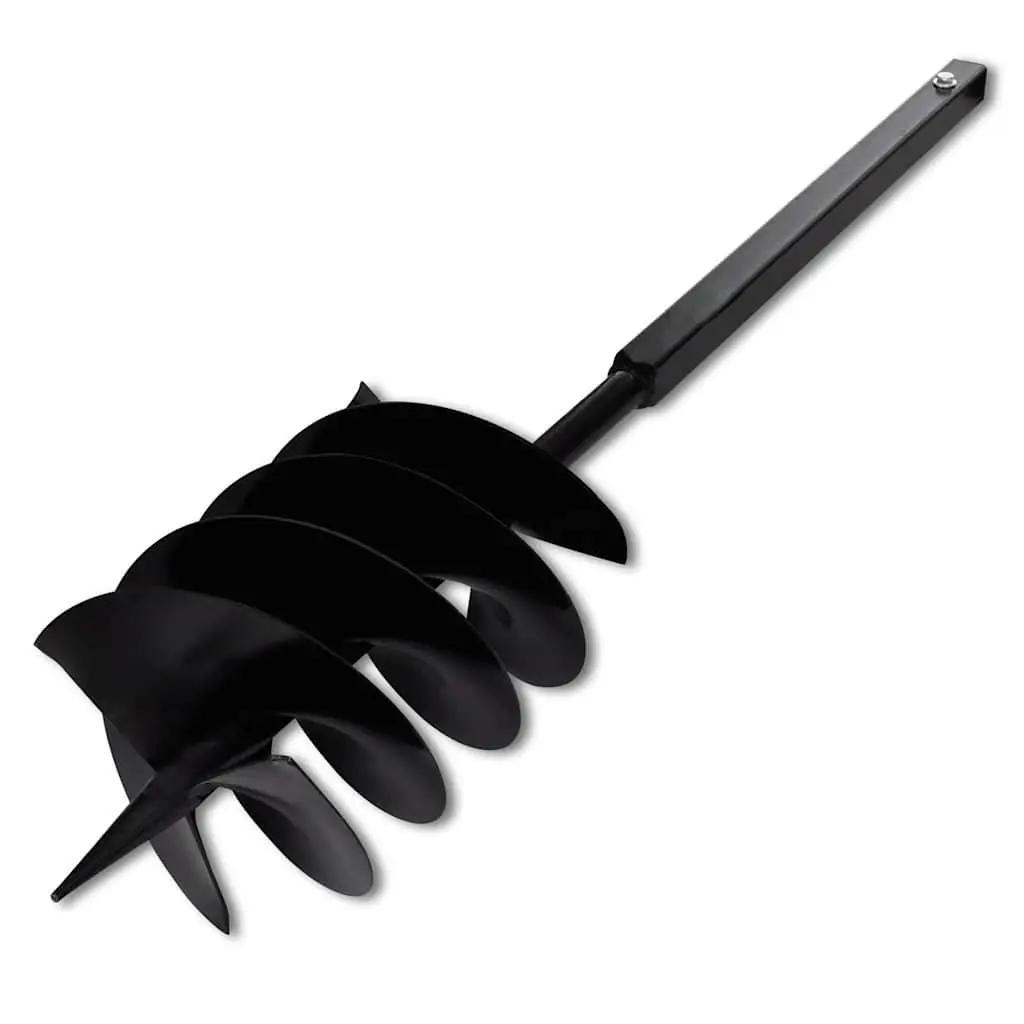 200mmGroundDrillSteelAugerwithHandleand5mExtensionTubestoEaseSoilAerationandPlanting