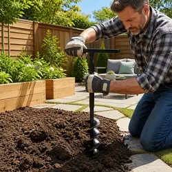 Efficient 80mm Ground Drill Auger for Easy Planting