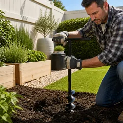 Compact 80mm Ground Drill with Handle and Extensions