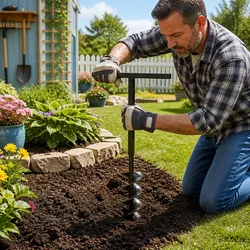 Compact 80mm Ground Drill with Handle and 12 Extension Tubes