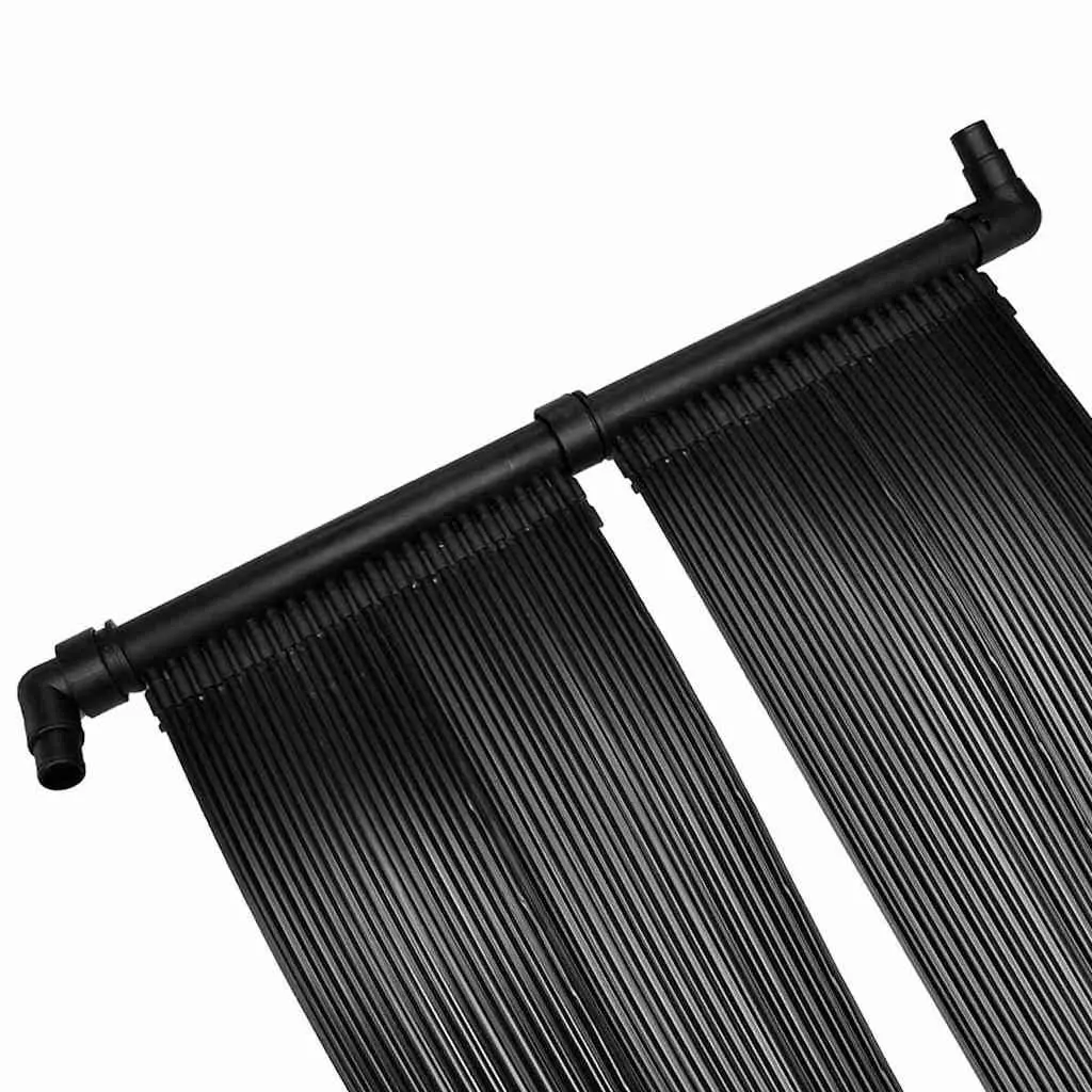 Solar Panel 2 Pack Black Flexible Installation for Pool Heating System
