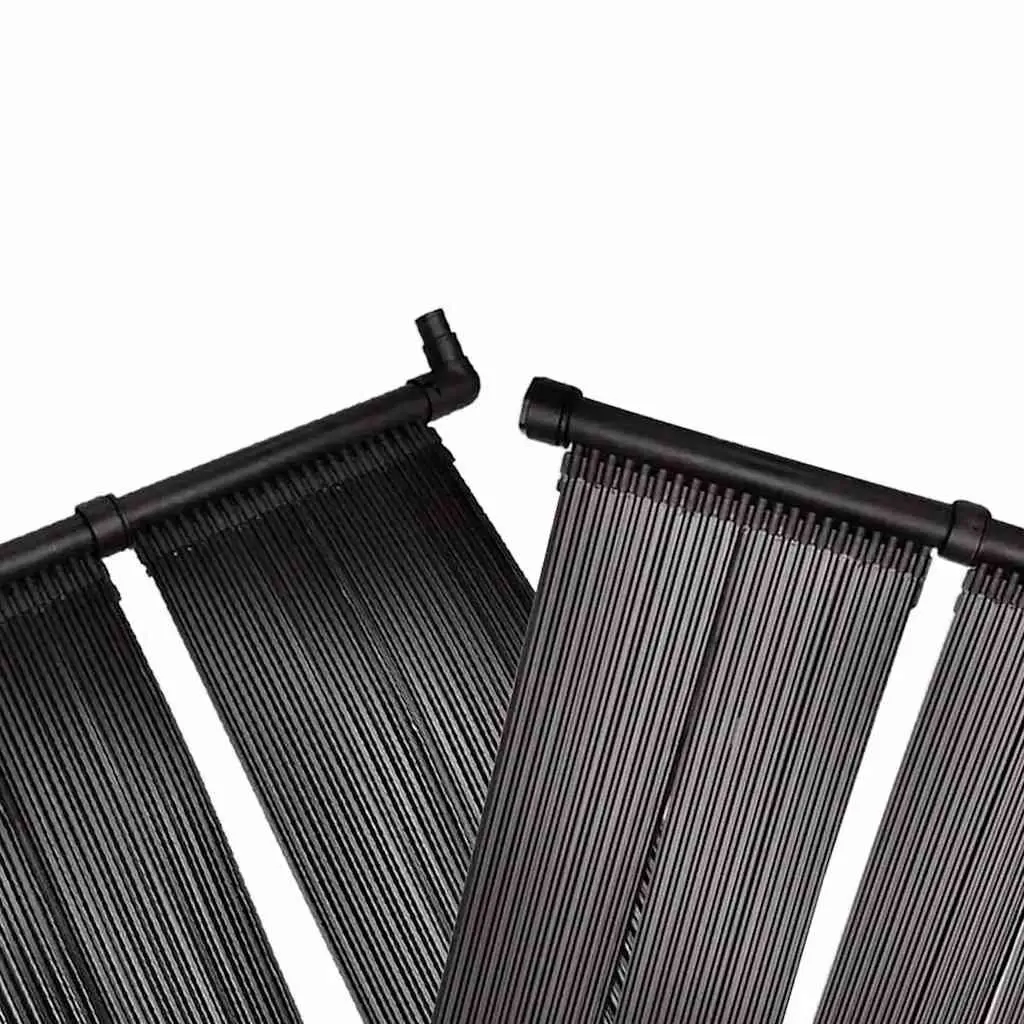 Solar Panel 2 Pack Black Flexible Installation for Pool Heating System