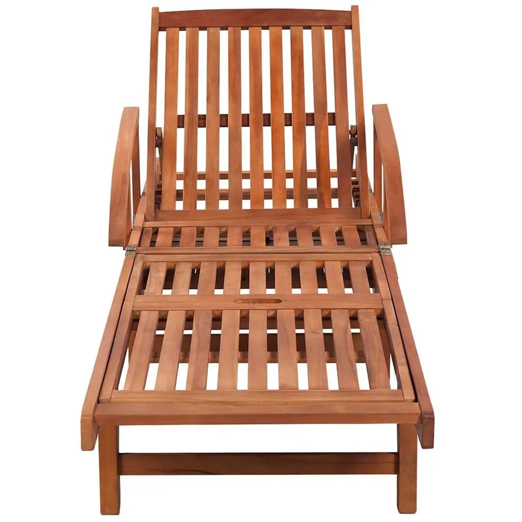 Acacia Wood Sun Lounger Set for Outdoor Use