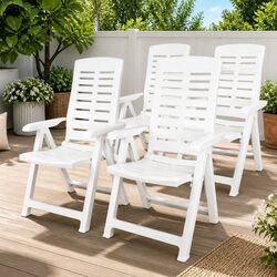 Reclining Outdoor Chairs Set of 4