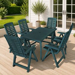 7-Piece Outdoor Dining Set: Compact and Functional