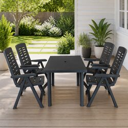 Compact 5 Piece Outdoor Dining Set for Easy Use