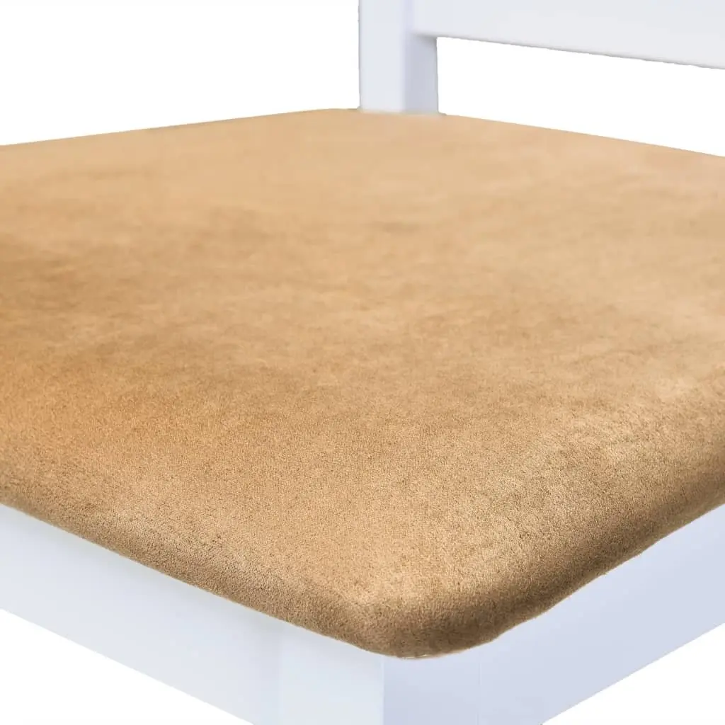 Bar Table and Stool Set Dark Brown 5 Piece MDF Wood Foam Padded Seats