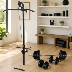 Wall-mounted Power Tower for Upper Body Training