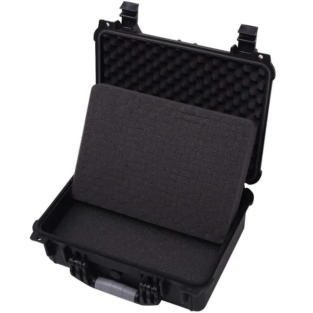 Protective Equipment Case Black Camera Bag Hard Case Travel Storage Organizer