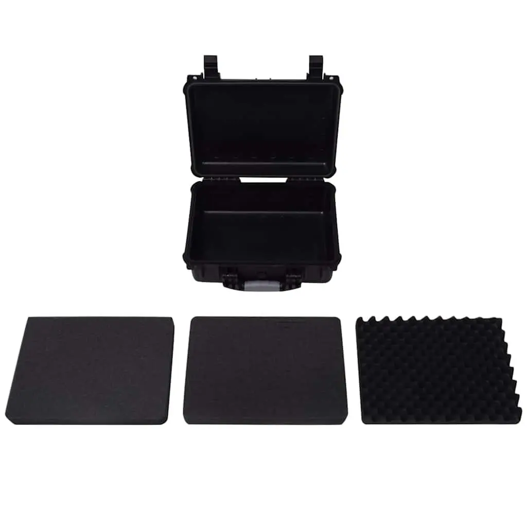Protective Equipment Case Black Camera Bag Hard Case Travel Storage Organizer