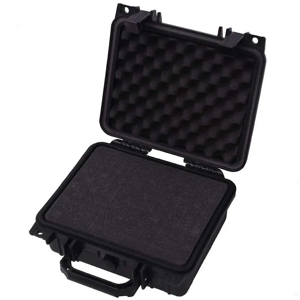 Camera Bag Black Hard Shell Durable Watertight Pressure Valve Travel Storage