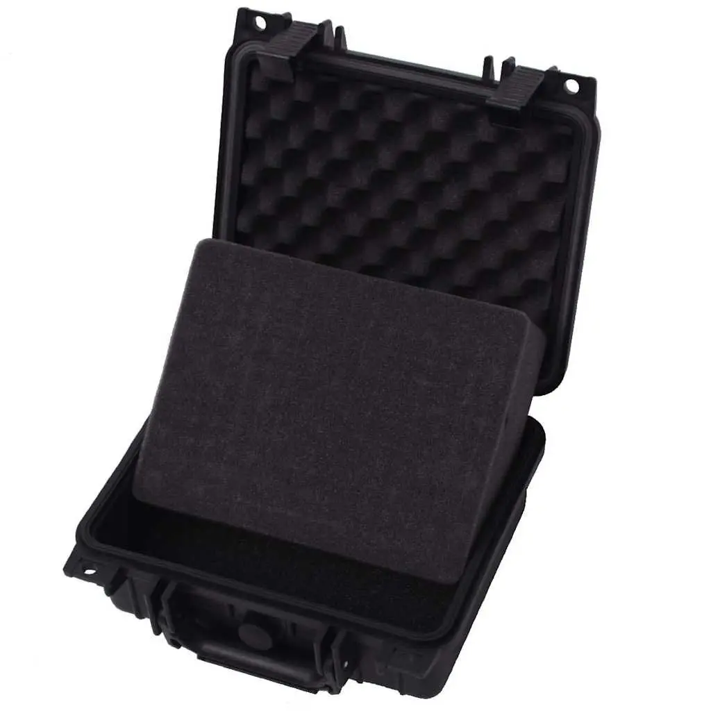 Camera Bag Black Hard Shell Durable Watertight Pressure Valve Travel Storage