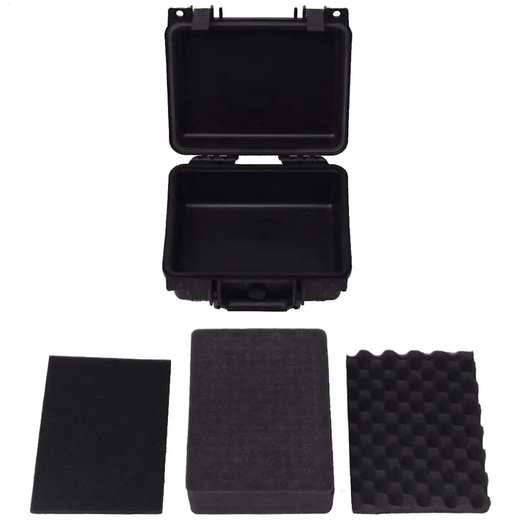 Camera Bag Black Hard Shell Durable Watertight Pressure Valve Travel Storage
