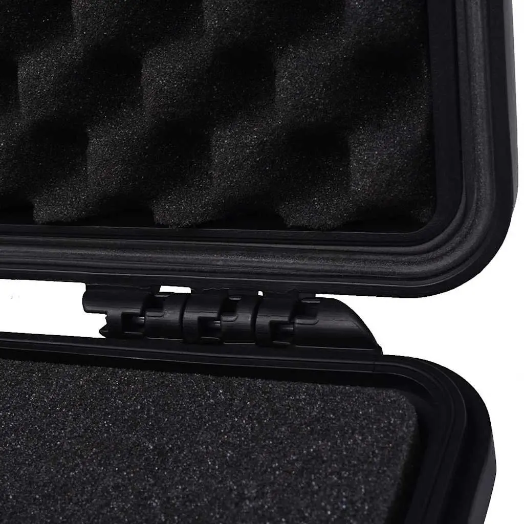 Camera Bag Black Hard Shell Durable Watertight Pressure Valve Travel Storage