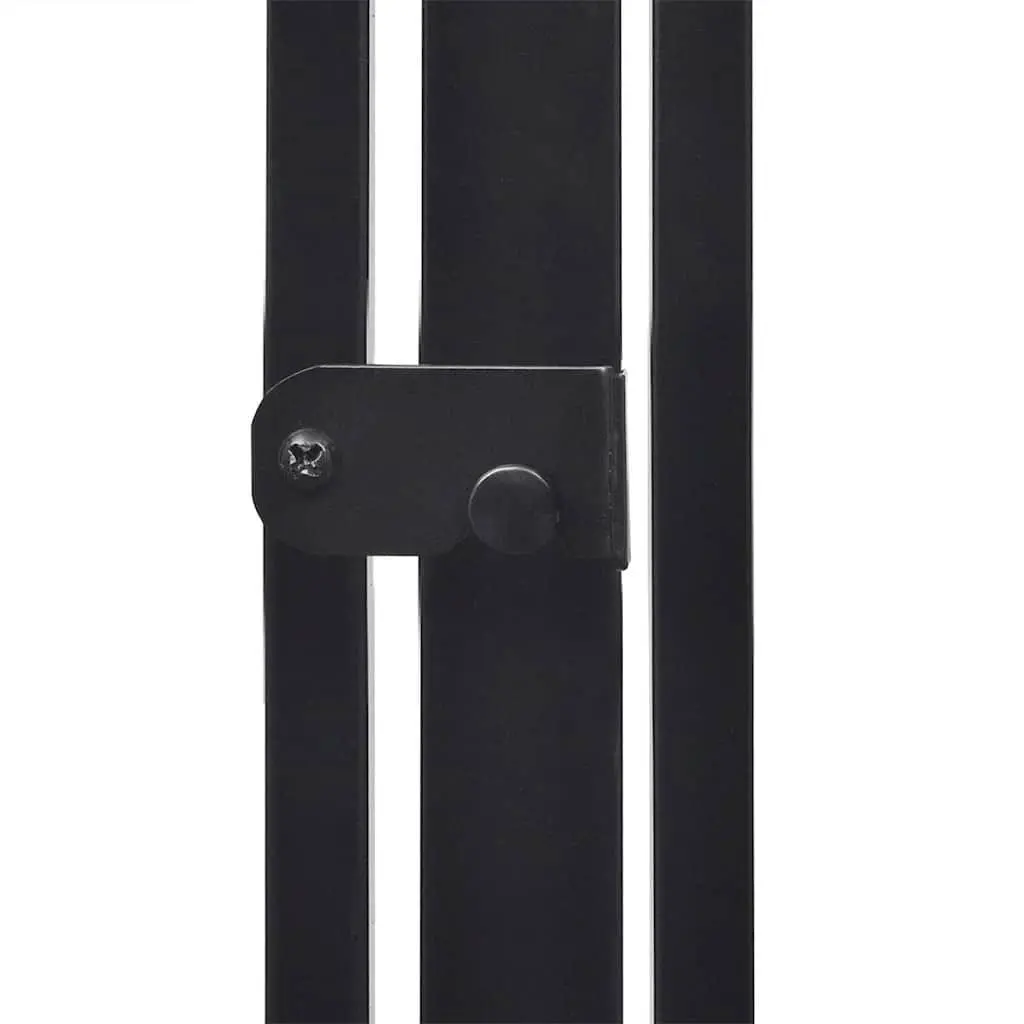 Black Steel Fireplace Safety Fence for Pets