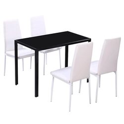 Chic 5-Piece Dining Set with Table and Chairs
