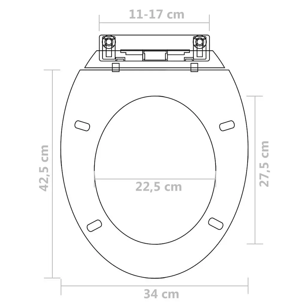 Toilet Seats White Standard Bowl Soft Close Lids 2 Pack