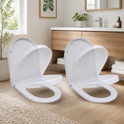 Soft Close Toilet Seats - Two Durable Lids