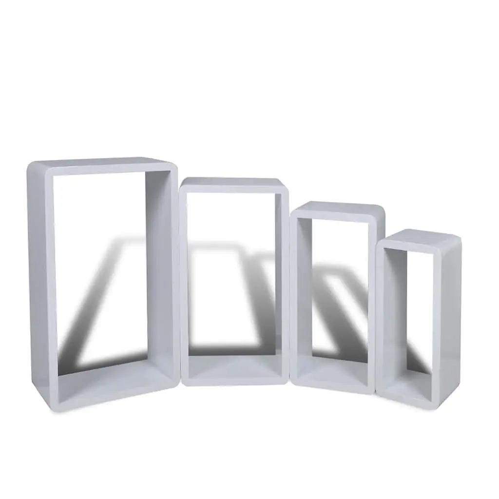 Wall Cube Shelves White 8 Piece Floating Storage Display Home Decor