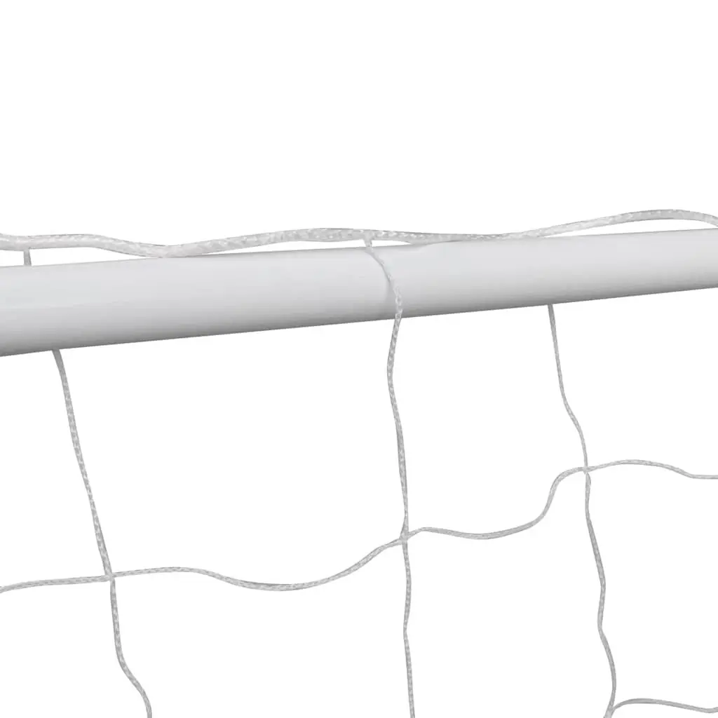 Football Goals White 182x61x122 cm Steel Sturdy Frame 2 Piece