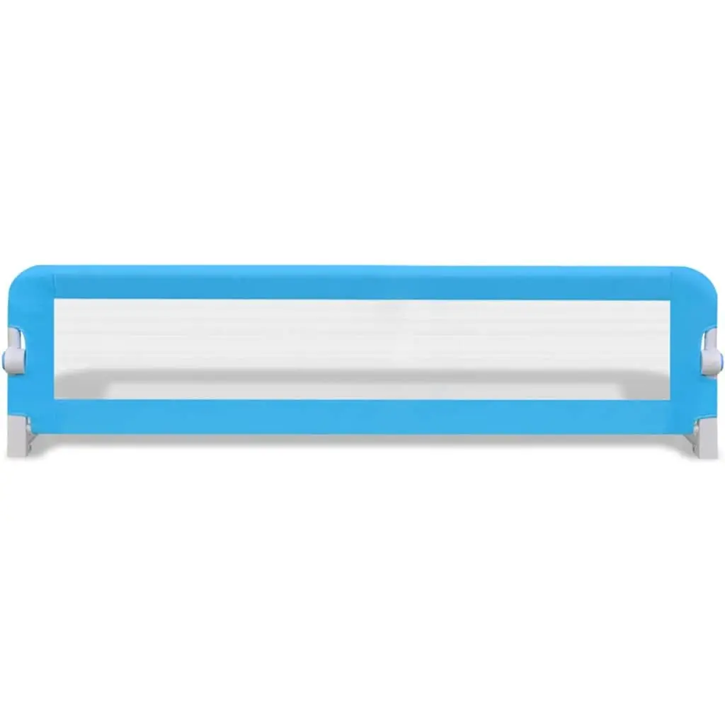 Toddler Safety Bed Rail Blue 150x42 cm Foldable Protective Guard 2 pcs