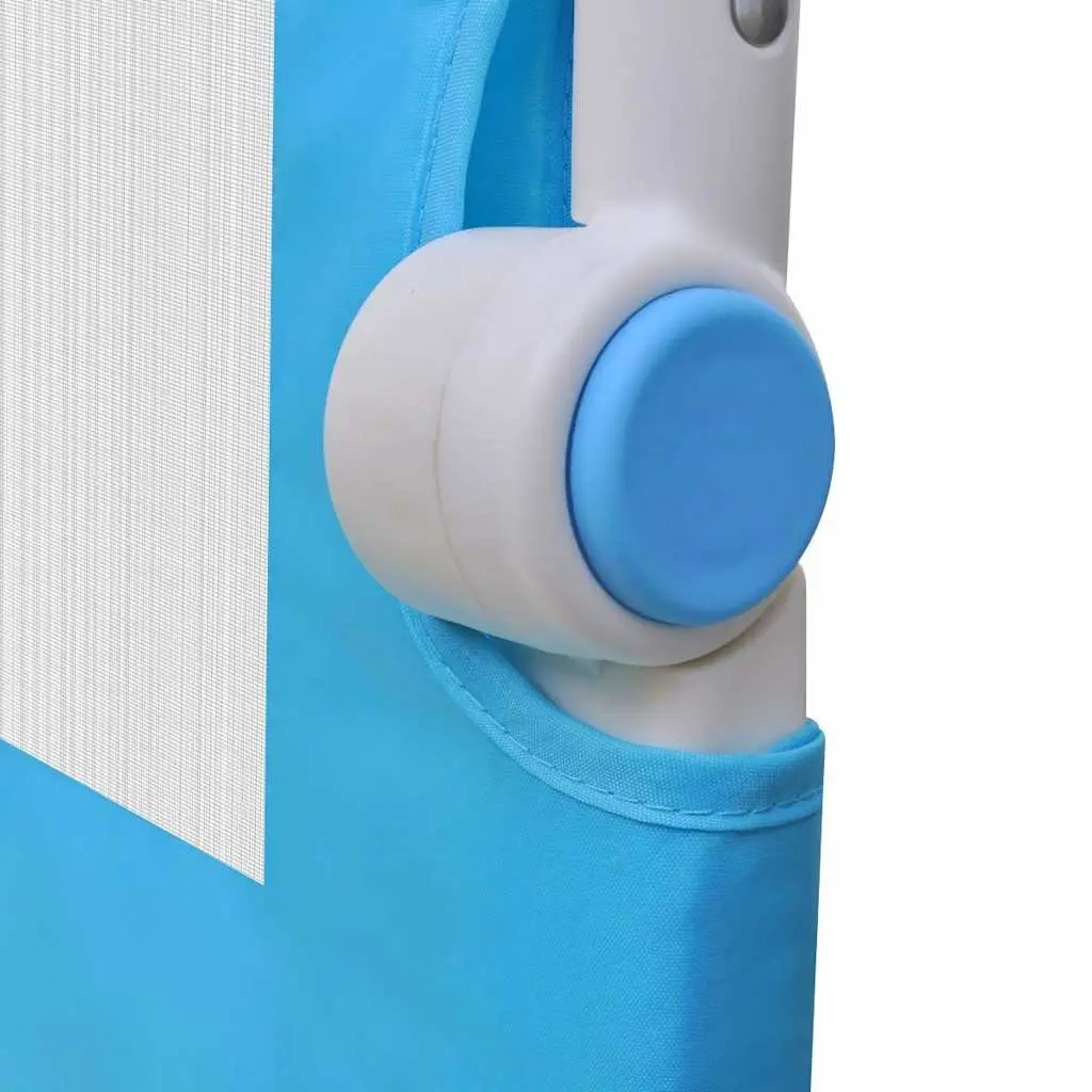 Toddler Safety Bed Rail Blue 150x42 cm Foldable Protective Guard 2 pcs