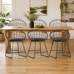 Concise Set of 6 Dining Chairs - Durable & Comfortable