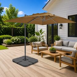 Compact Garden Parasol with Adjustable Sun Protection