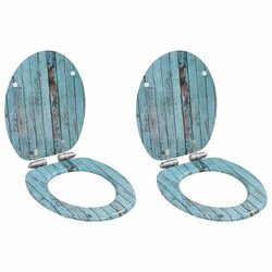 Toilet Seats 2pcs with Soft Close Feature for Quiet Spaces
