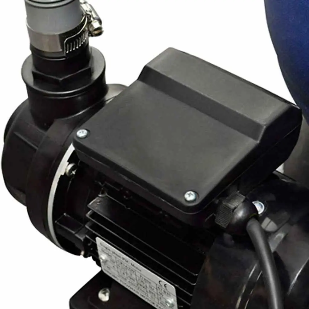 Sand Filter Pump 400W Above Ground Filtration System 11000 L/h Durable Corrosion-Proof with Multiport Valve and Pressure Gauge Set of 2
