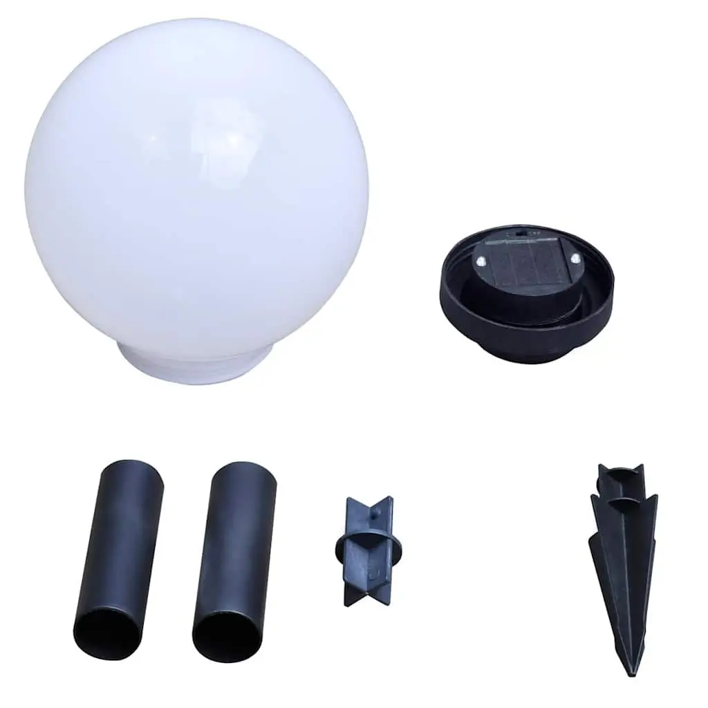 Outdoor Solar LED Lights White 15cm 8 Piece Set Garden Decorative Ground Spike