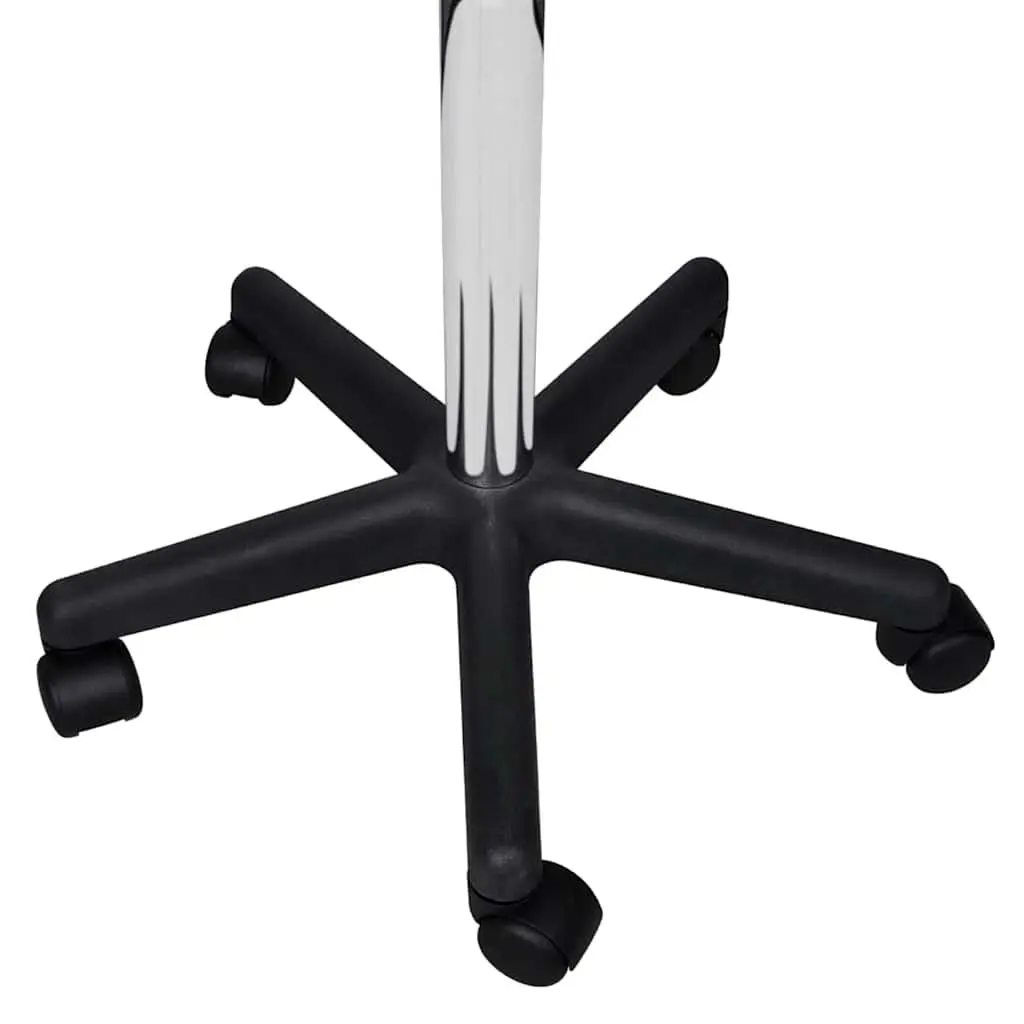 Office Stools White 35.5x84 cm Adjustable Height Gas Lift Castors