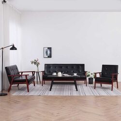 Compact and Stylish 3 Piece Sofa Set