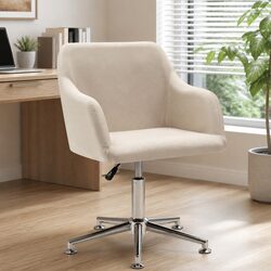 Your New Favorite Cream Swivel Office Chair Awaits