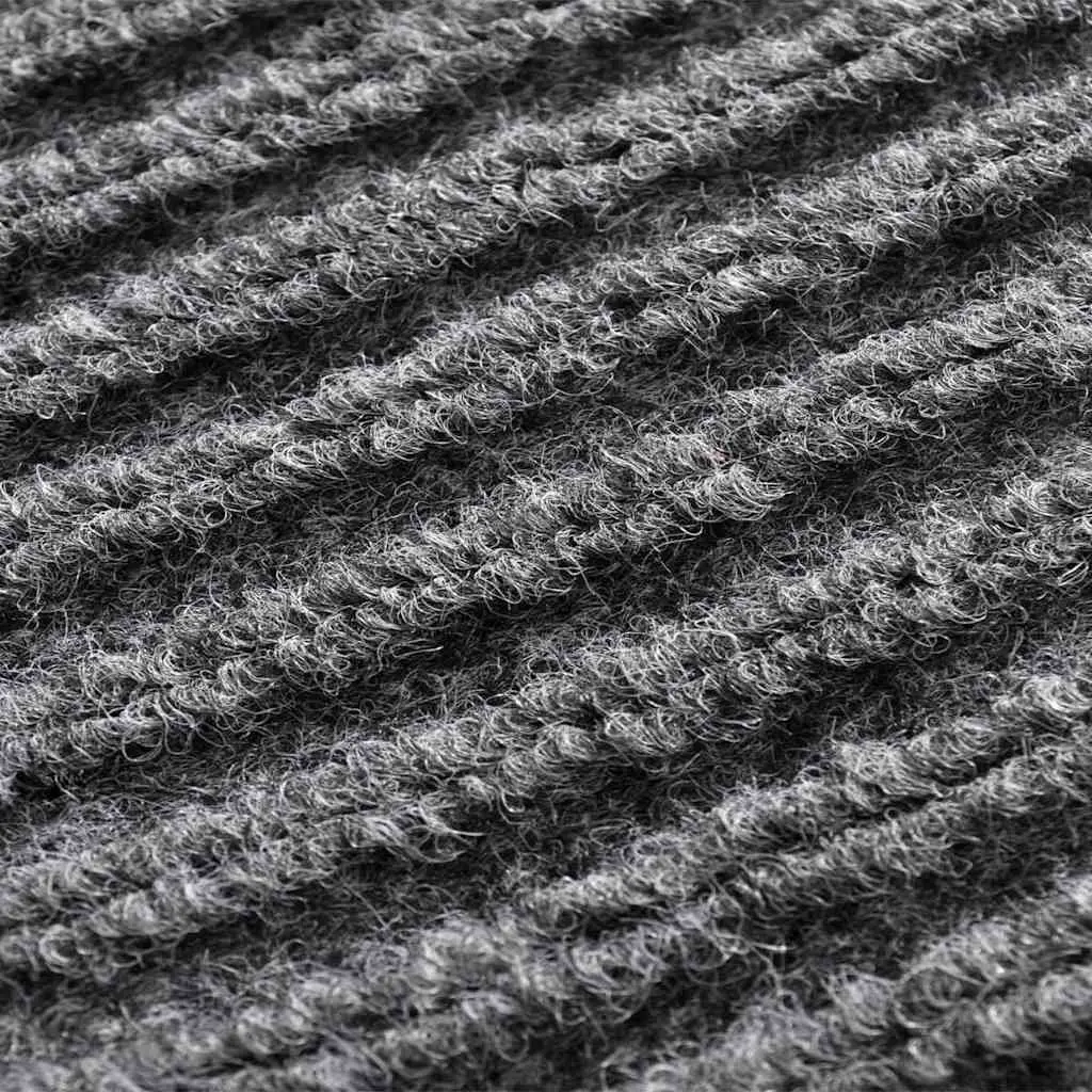 Door Mats Grey 90x60 cm Non-Slip Backing Indoor Outdoor Entrance Mats 4 Piece