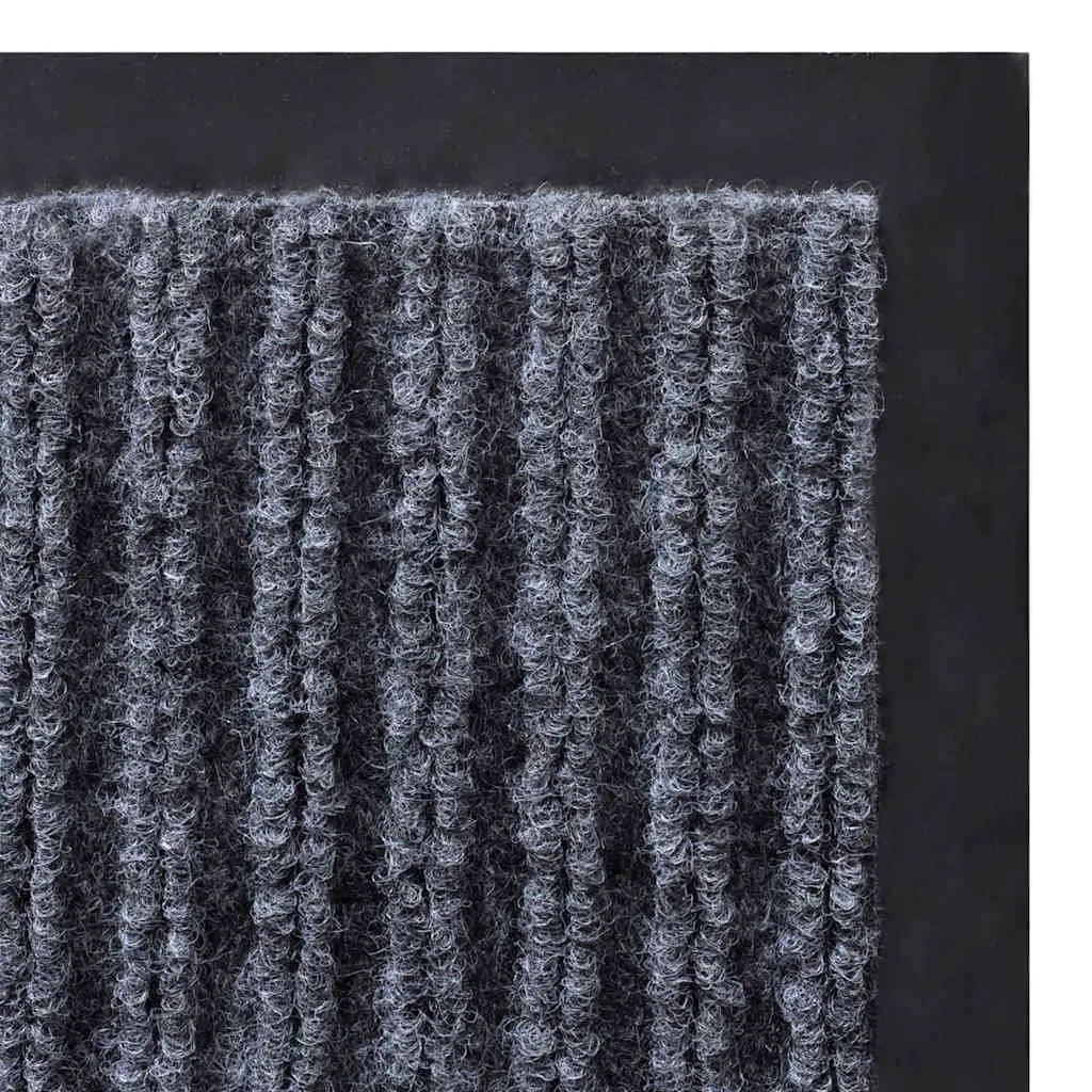 Door Mats Grey 90x60 cm Non-Slip Backing Indoor Outdoor Entrance Mats 4 Piece