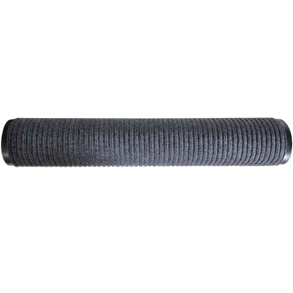Door Mats Grey 90x60 cm Non-Slip Backing Indoor Outdoor Entrance Mats 4 Piece