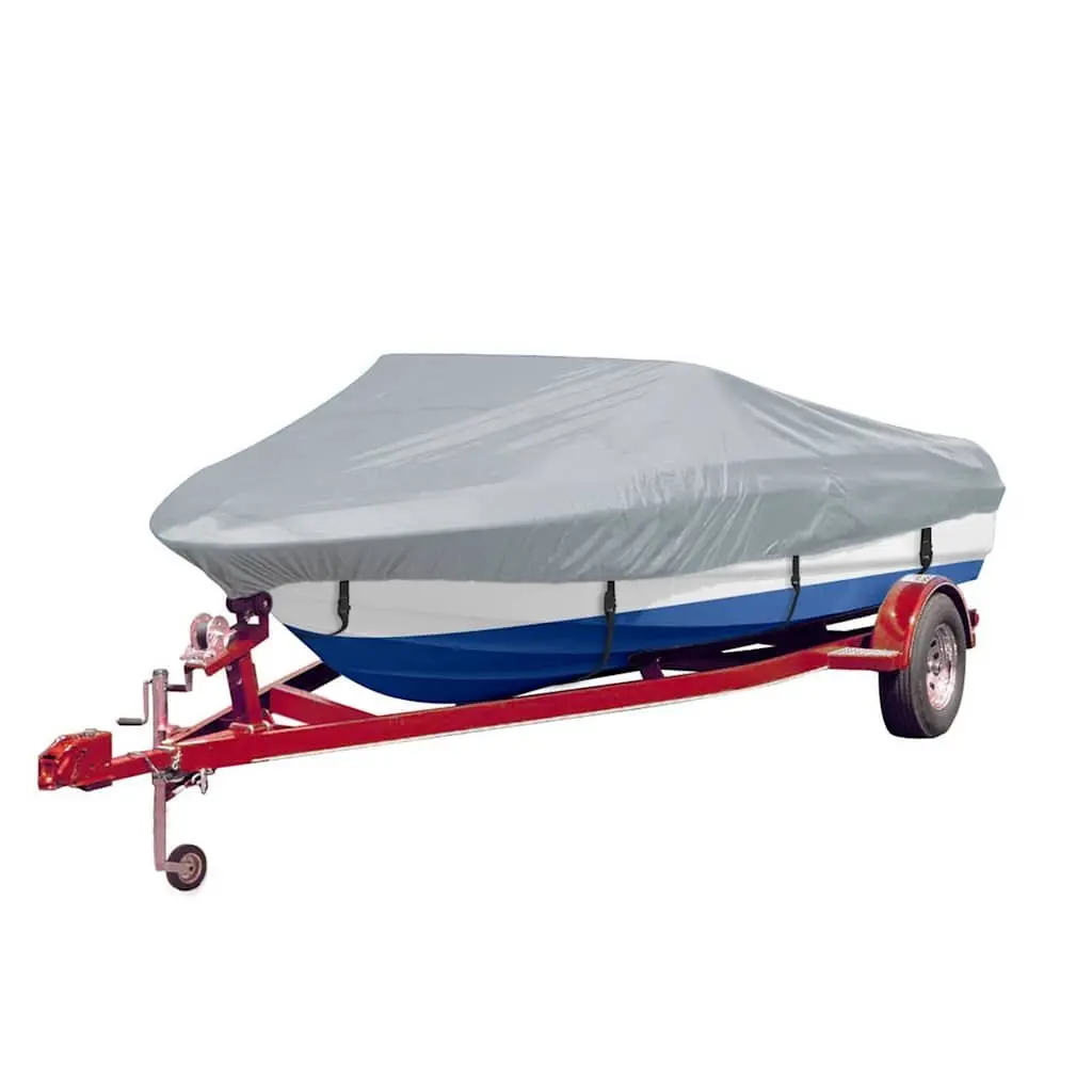 Boat Storage Cover Grey 610-671cm Length 254cm Width Heavy Duty 2 Pack