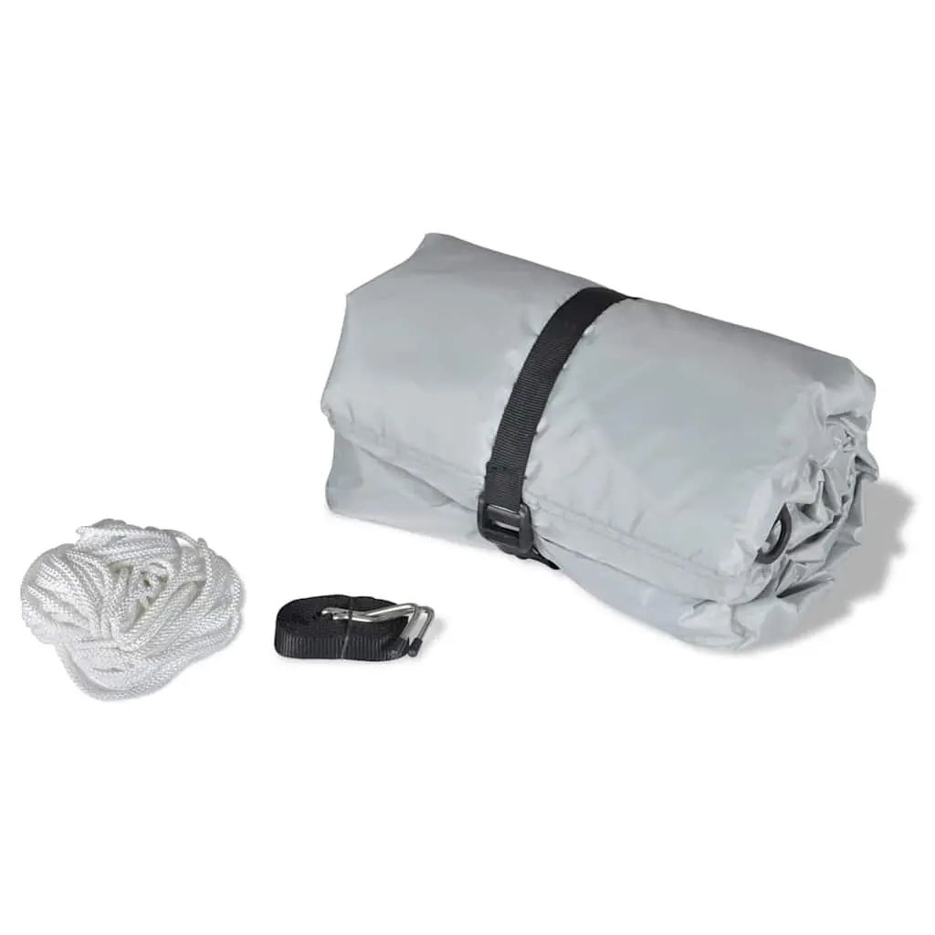 Boat Storage Cover Grey 610-671cm Length 254cm Width Heavy Duty 2 Pack
