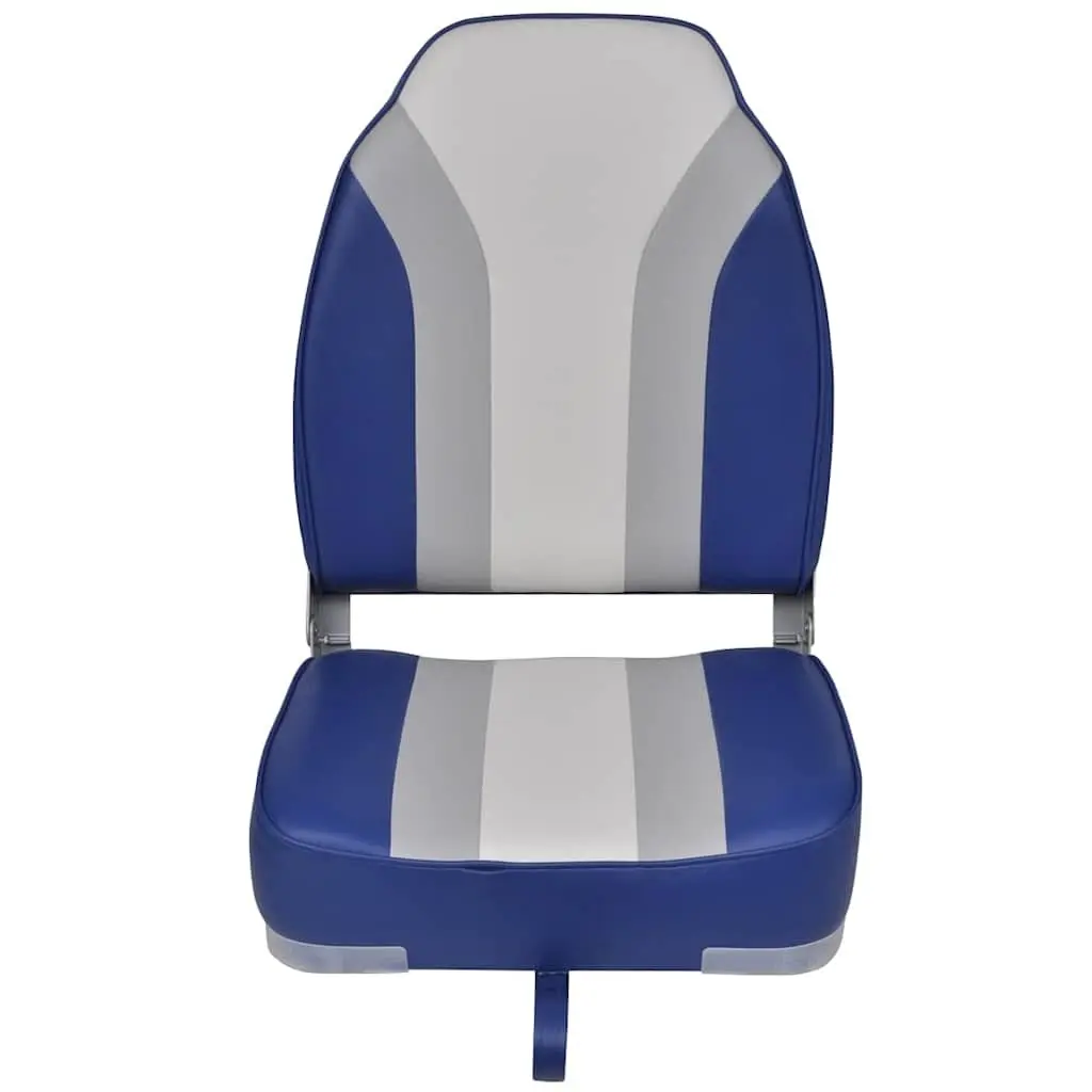 Boat Seats Grey Foldable High Backrest Waterproof Ergonomic 2 Pack