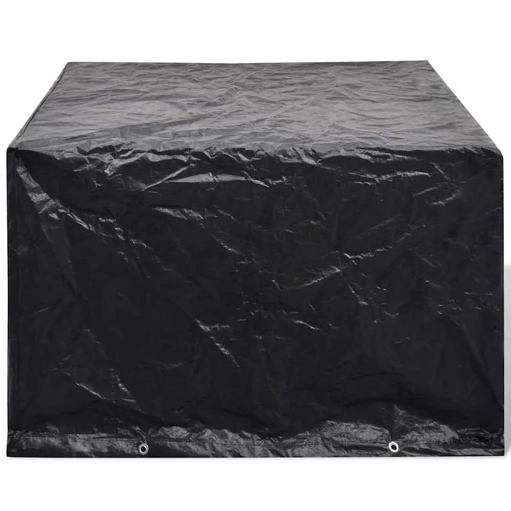 Garden Furniture Covers 2 pcs Black Outdoor Protective Cover 135x135x90cm