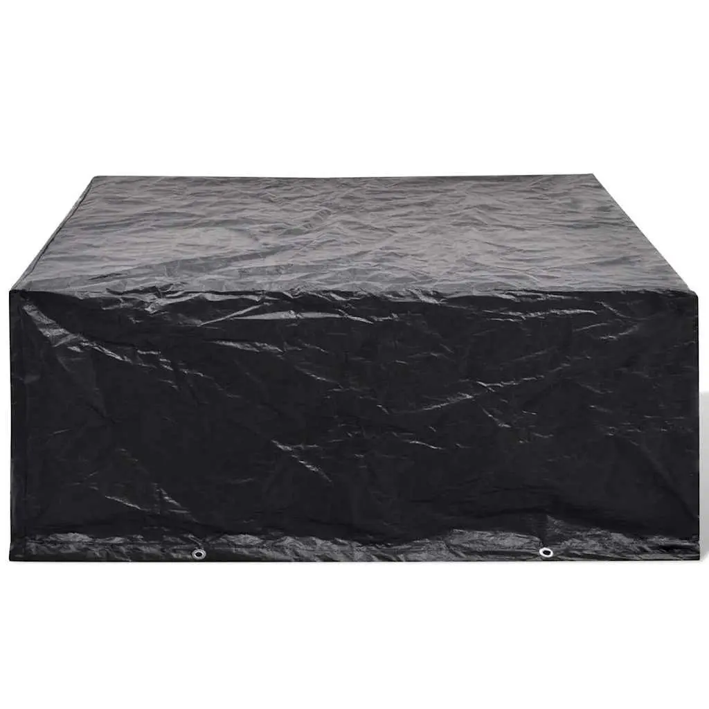 Garden Furniture Cover Black 260x260x90cm Waterproof UV Resistant Tearproof 2 Piece