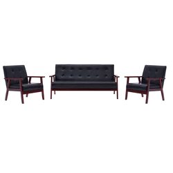 Compact and Stylish 3 Piece Sofa Set