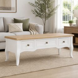 White TV Cabinet with 3 Drawers – Stylish and Functional