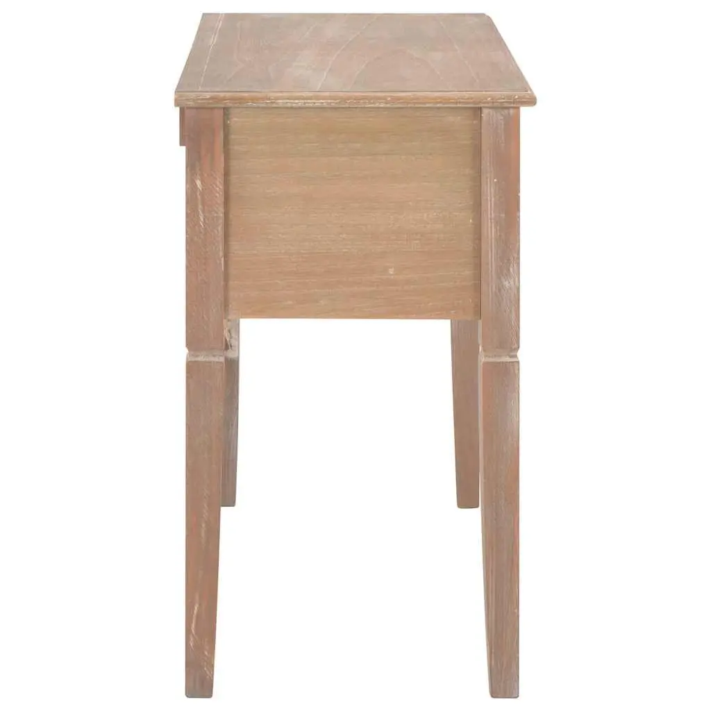 Writing Desk Brown 109.5 x 45 x 77.5 cm Five Large Drawers Spacious Desktop