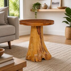 Round Coffee Table in Teak